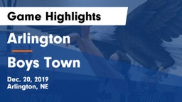 Arlington  vs Boys Town  Game Highlights - Dec. 20, 2019