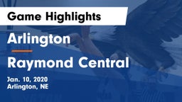 Arlington  vs Raymond Central  Game Highlights - Jan. 10, 2020