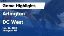 Arlington  vs DC West Game Highlights - Jan. 27, 2020