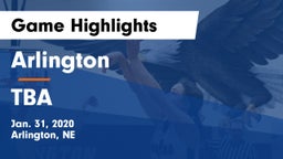 Arlington  vs TBA Game Highlights - Jan. 31, 2020