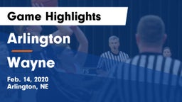Arlington  vs Wayne  Game Highlights - Feb. 14, 2020