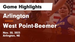 Arlington  vs West Point-Beemer  Game Highlights - Nov. 30, 2023