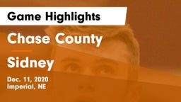 Chase County  vs Sidney  Game Highlights - Dec. 11, 2020