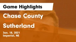 Chase County  vs Sutherland  Game Highlights - Jan. 18, 2021
