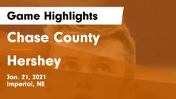 Chase County  vs Hershey  Game Highlights - Jan. 21, 2021