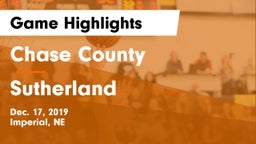 Chase County  vs Sutherland  Game Highlights - Dec. 17, 2019