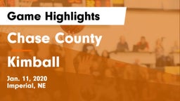 Chase County  vs Kimball  Game Highlights - Jan. 11, 2020