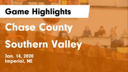 Chase County  vs Southern Valley  Game Highlights - Jan. 14, 2020