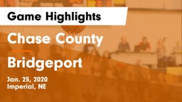 Chase County  vs Bridgeport  Game Highlights - Jan. 25, 2020