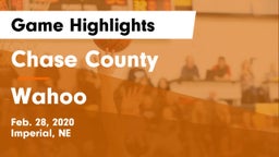 Chase County  vs Wahoo  Game Highlights - Feb. 28, 2020