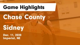 Chase County  vs Sidney  Game Highlights - Dec. 11, 2020