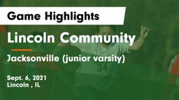 Lincoln Community  vs Jacksonville  (junior varsity) Game Highlights - Sept. 6, 2021