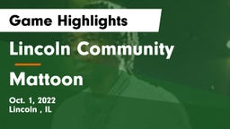 Lincoln Community  vs Mattoon  Game Highlights - Oct. 1, 2022