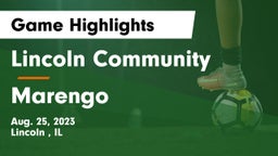 Lincoln Community  vs Marengo  Game Highlights - Aug. 25, 2023