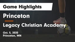 Princeton  vs Legacy Christian Academy Game Highlights - Oct. 5, 2020