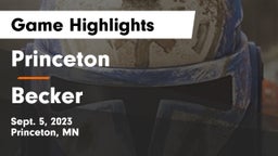 Princeton  vs Becker  Game Highlights - Sept. 5, 2023