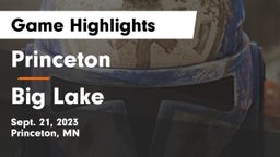 Princeton  vs Big Lake  Game Highlights - Sept. 21, 2023