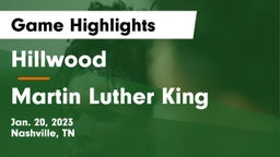 Hillwood  vs Martin Luther King  Game Highlights - Jan. 20, 2023