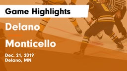 Delano  vs Monticello  Game Highlights - Dec. 21, 2019