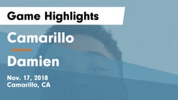 Camarillo  vs Damien  Game Highlights - Nov. 17, 2018