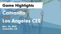 Camarillo  vs Los Angeles CES Game Highlights - Nov. 26, 2018