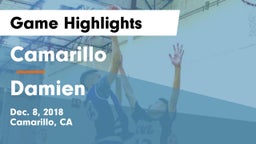 Camarillo  vs Damien  Game Highlights - Dec. 8, 2018