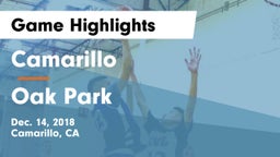 Camarillo  vs Oak Park  Game Highlights - Dec. 14, 2018