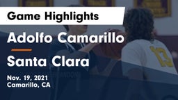 Adolfo Camarillo  vs Santa Clara  Game Highlights - Nov. 19, 2021