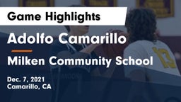 Adolfo Camarillo  vs Milken Community School Game Highlights - Dec. 7, 2021