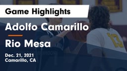 Adolfo Camarillo  vs Rio Mesa  Game Highlights - Dec. 21, 2021