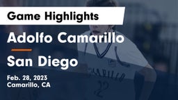 Adolfo Camarillo  vs San Diego  Game Highlights - Feb. 28, 2023