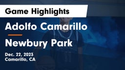 Adolfo Camarillo  vs Newbury Park  Game Highlights - Dec. 22, 2023