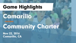 Camarillo  vs Community Charter Game Highlights - Nov 22, 2016