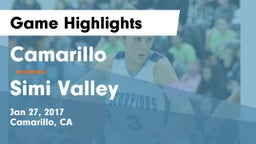 Camarillo  vs Simi Valley  Game Highlights - Jan 27, 2017