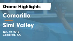Camarillo  vs Simi Valley Game Highlights - Jan. 12, 2018
