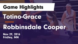 Totino-Grace  vs Robbinsdale Cooper  Game Highlights - Nov 29, 2016