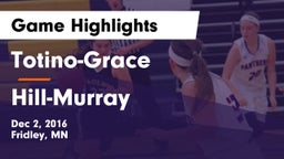 Totino-Grace  vs Hill-Murray  Game Highlights - Dec 2, 2016