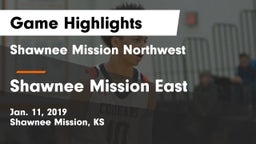 Shawnee Mission Northwest  vs Shawnee Mission East  Game Highlights - Jan. 11, 2019