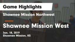 Shawnee Mission Northwest  vs Shawnee Mission West Game Highlights - Jan. 18, 2019