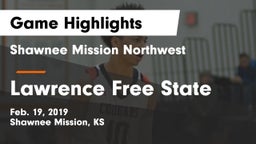 Shawnee Mission Northwest  vs Lawrence Free State  Game Highlights - Feb. 19, 2019