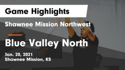 Shawnee Mission Northwest  vs Blue Valley North  Game Highlights - Jan. 20, 2021