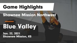 Shawnee Mission Northwest  vs Blue Valley  Game Highlights - Jan. 22, 2021