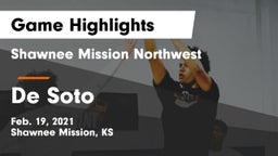 Shawnee Mission Northwest  vs De Soto  Game Highlights - Feb. 19, 2021