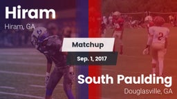 Matchup: Hiram  vs. South Paulding  2017