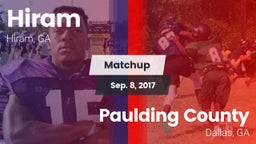 Matchup: Hiram  vs. Paulding County  2017