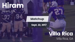 Matchup: Hiram  vs. Villa Rica  2017