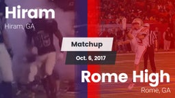 Matchup: Hiram  vs. Rome High 2017