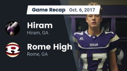 Recap: Hiram  vs. Rome High 2017