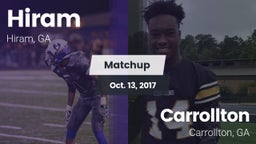 Matchup: Hiram  vs. Carrollton  2017