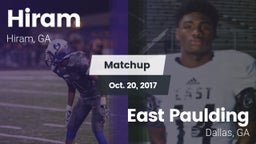 Matchup: Hiram  vs. East Paulding  2017